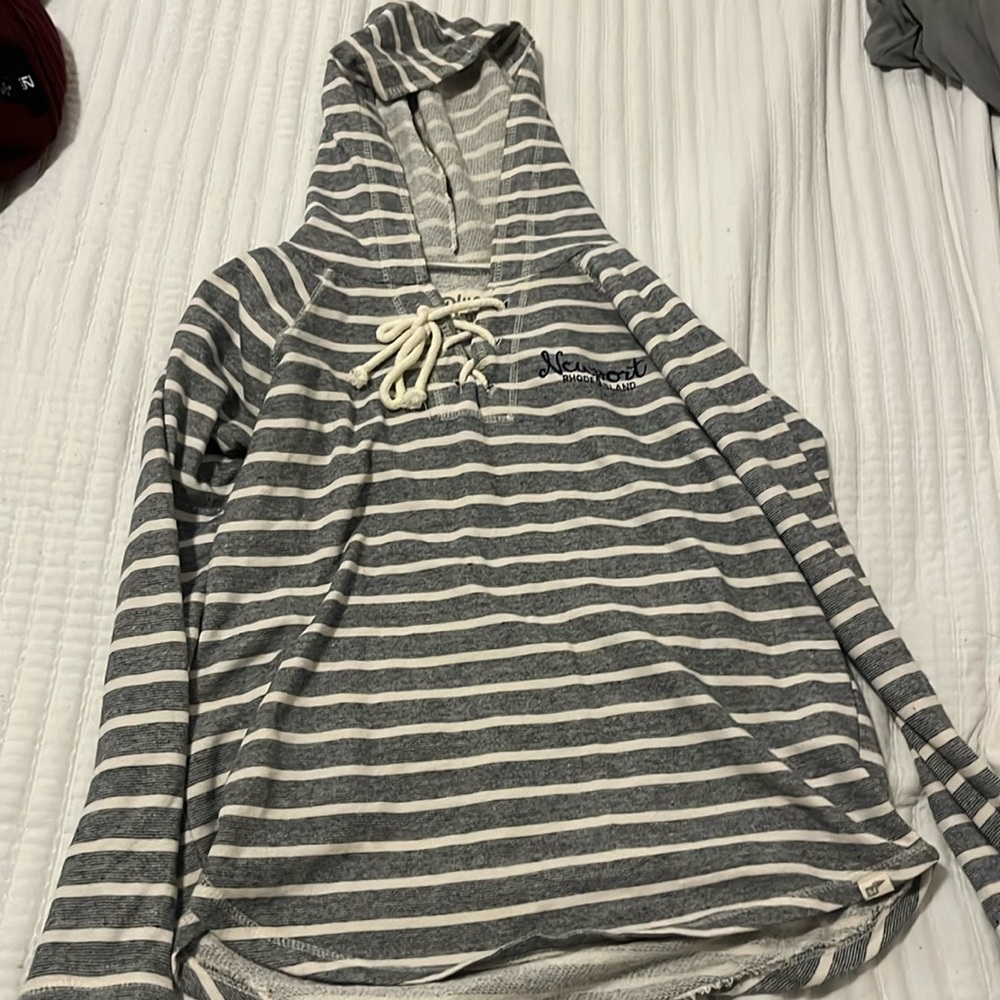Newport RI Striped Hoodie
